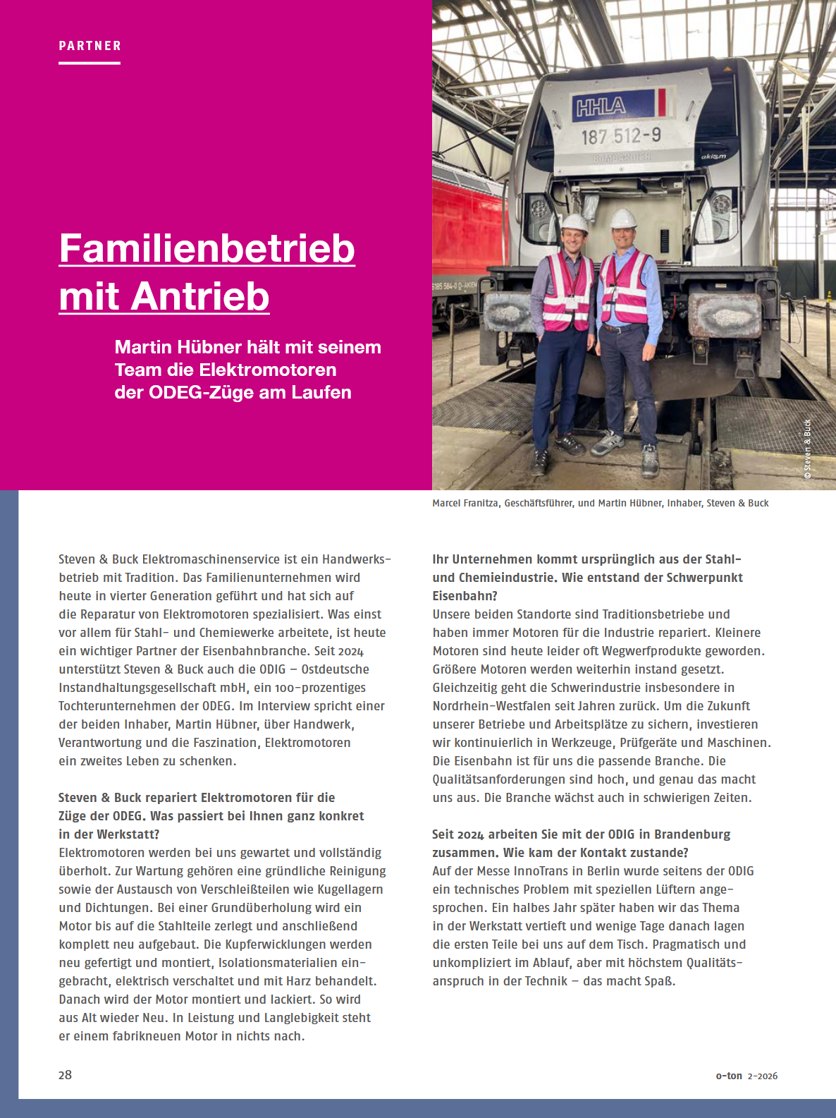 Instandhaltung von Elektromotoren